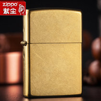 原装zippo防风打火机正版 镀金花沙207G 男士zppo限量刻字(红色)