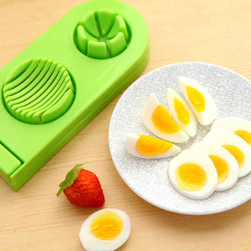 琳琅集 多功能二合一切蛋器切片器熟鸡蛋鸭蛋松花皮蛋切瓣器(白色)