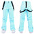 韩国冬季 单双板加厚保暖防水 滑雪衣裤 滑雪服套装男女情侣款(S 水冰蓝单件裤子)