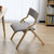 匠林家私餐椅现代简约椅子创意休闲椅可折叠电脑椅实木椅靠背椅(灰色 默认)