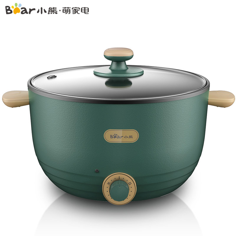 小熊(bear)电热锅 电火锅家用小型插电多功能电炒涮蒸煮一体不粘锅