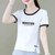 时尚短袖体恤女夏装设计感薄款白色上衣韩版显瘦印花T恤(白色【MOSCTION】 L 建议95-105斤)