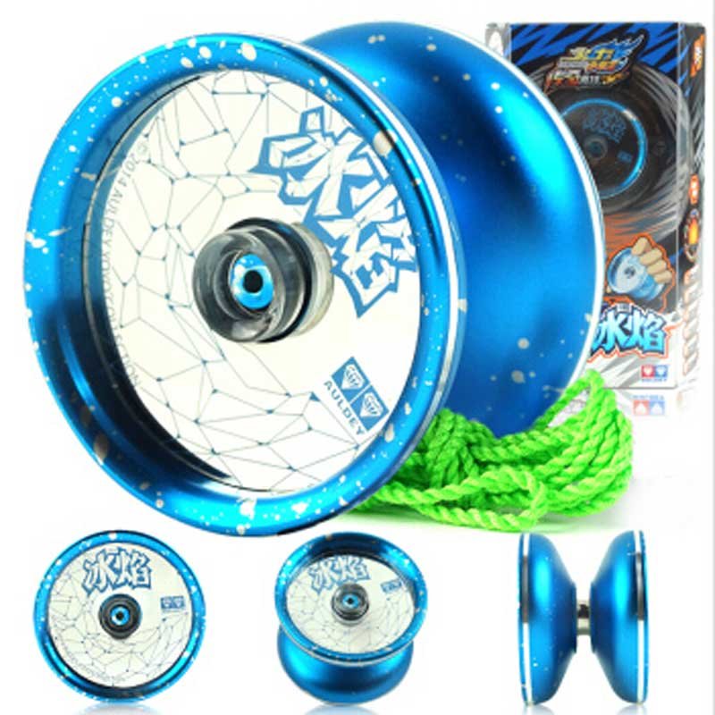 健身玩具正版奥迪双钻悠悠球溜溜球黑剑冰焰竞技悠悠球高级金属球冰焰