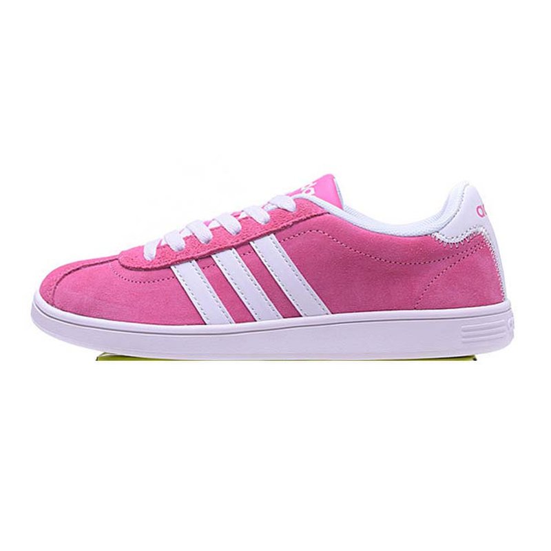adidas阿迪达斯neo女鞋新款休闲鞋经典复古鞋低帮运动板鞋b74422(粉红