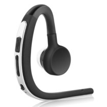 蓝牙耳机4.0通用无线立体声音乐手机蓝牙耳机耳麦 适用于苹果三星小米魅族等(银黑色)