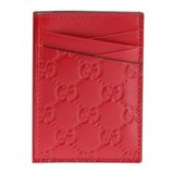 超市-奢侈品/钱包/卡包Gucci古驰 男士红色皮革卡包 495015-CWC1R-6433(红色)