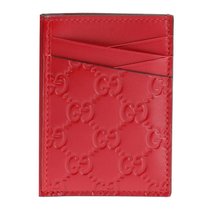 超市-奢侈品/钱包/卡包Gucci古驰 男士红色皮革卡包 495015-CWC1R-6433(红色)