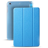 奥多金 苹果iPad保护套壳 炫彩轻薄智能休眠皮套 适用于苹果iPad保护壳套(蓝色 Mini1/2/3)