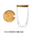 双层家用透明玻璃杯花茶杯泡茶杯水杯牛奶果汁创意隔热咖啡杯子(450毫升(竹盖带孔))