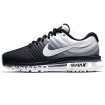 耐克/Nike Air Max 2017 全掌气垫飞线男女跑步鞋 缓震情侣款运动鞋849559 849560 402(黑/灰 44)