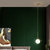 古娜北欧铁艺单头吊灯个性工业风复古吧台餐厅全铜小吊灯卧室床头灯 3522款(全铜本色+玻璃 E27)