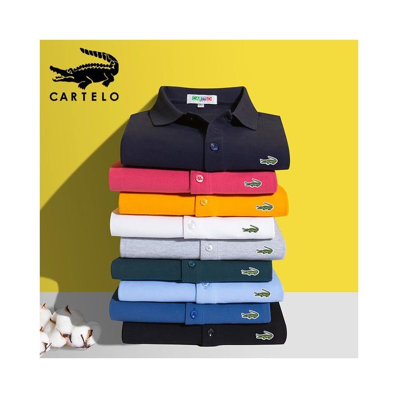 【卡帝乐鳄鱼t恤男图片】cartelo/卡帝乐鳄鱼夏季新款短袖t恤男士新疆