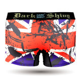 DarkShiny 低调奢华涤纶 英国国旗配色 男式平角内裤「MOSF11」(花色 M)