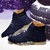 2017冬季雪地靴男士短靴高帮男鞋防水防滑保暖加绒棉鞋马丁靴英伦靴子(蓝色 42)