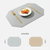 北欧ins西餐垫防油餐桌垫pvc餐盘垫纯色双层方形皮革餐垫(浅灰 默认版本)