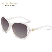 海伦凯勒太阳镜女款林志玲设计优雅偏光镜驾驶墨镜H8312(珍珠白P06 珍珠白P06)