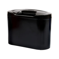 【真快乐在线】石家垫 汽车垃圾桶 收纳桶 置物桶 汽车内饰用品(黑色)
