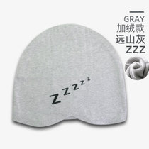 SUNTEK睡帽女可爱夏季薄款包头帽睡眠空调防风睡觉保暖儿童月子帽子(M码（适合头围53-58cm）建议*成人用 加绒款：气质灰ZZZ)