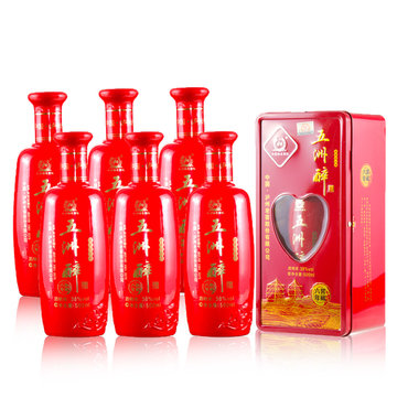 38度泸州老窖五洲醉六年窖藏500ml6瓶装