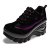 增高8CM 领舞者专柜正品透气防水户外鞋徒步鞋松糕登山鞋女(黑紫 35)
