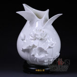 中国龙瓷 德化陶瓷台灯婚庆结婚礼物礼品家居装饰品卧室床头艺术陶瓷摆件 和和谐谐瓶CL002