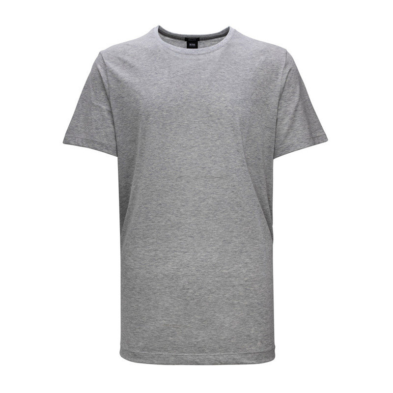 服饰hugoboss花灰男士短袖t恤tiburt3350333808072m码灰色时尚百搭