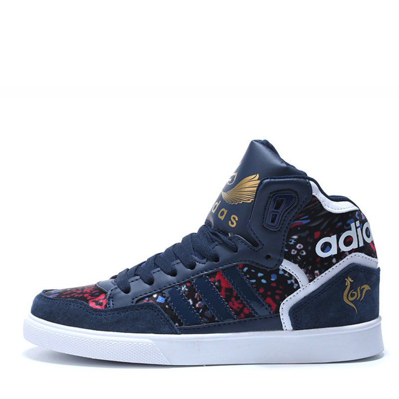 休闲鞋板鞋阿迪达斯春季新款三叶草女鞋高帮板鞋范爷鸡年