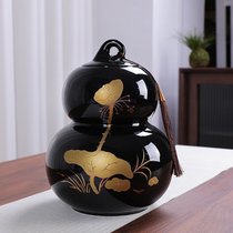 新中式福禄陶瓷葫芦装饰摆件玄关客厅酒柜隔断博古架复古小装饰品