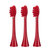 ApiYoo【IUV爆款】荷兰艾优 电动牙刷SUP成人声波电动情侣网红款 SUP红色刷头（3支） 电动 清洁