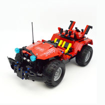双鹰 咔搭积木遥控车 拼装模型汽车变形车充电儿童diy玩具车 男孩礼物(C51001D牧马人)