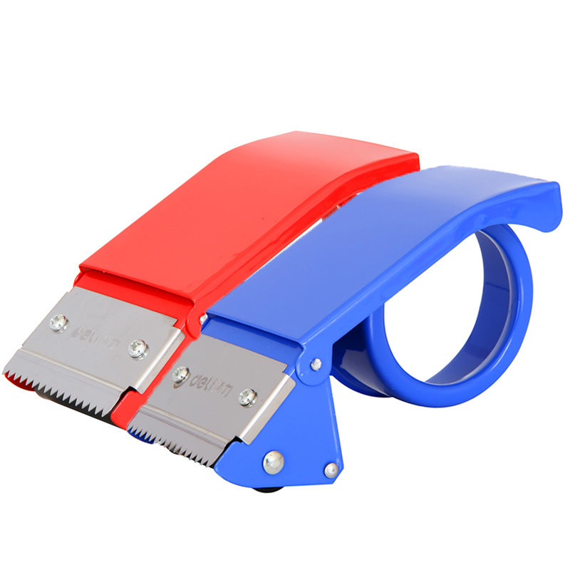 得力(deli)824封箱器 金属胶带切割器仓库打包机封箱胶带切割器