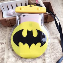 卡通手机防水袋oppo温泉透明通用苹果华为游泳防水套潜水沙滩触屏(蝙蝠侠)