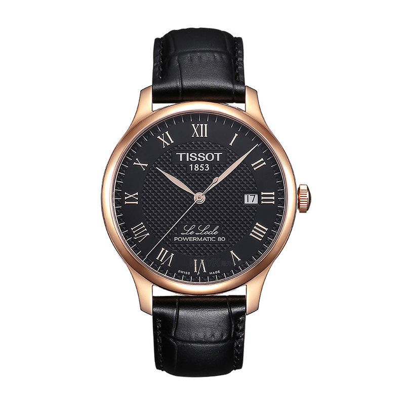 瑞士品牌表天梭tissot力力洛克系列皮带机械男表t0064073605300返回