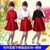 元旦儿童演出服中小学生大和唱表演服男童女童礼服朗诵服套装主持人服装(红色 180)