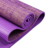 凯速 天然亚麻环保无味瑜伽垫 健身体操防滑垫 复合亚麻瑜伽垫午睡垫子 加长加宽儿童爬行垫 蓝色紫色(紫色)