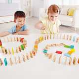 Hape益智玩具学习多米诺骨牌儿童拼搭积木玩具3岁+E8415 国美超市甄选