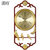 汉时（Hense)新中式实木复古装饰挂钟客厅古典静音石英时钟HW7333(富贵和美)第3张高清大图