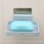 肥皂盒壁挂香皂盒沥水卫生间香皂架肥皂架免打孔浴室肥皂盒置物架(北欧蓝- 3个装)