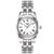 天梭(TISSOT)手表 梦幻系列皮带钢带石英女士手表T033.210.11.013.00(白盘银钢带)