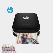 惠普(hp) sprocket100 手机照片打印机家用迷你便携式彩色相片冲印机 替代佳能CP1200 黑色 套餐五
