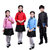 儿童五四青年装民国学生装国学服诗歌朗诵服摄影服合唱演出服套装(红色)