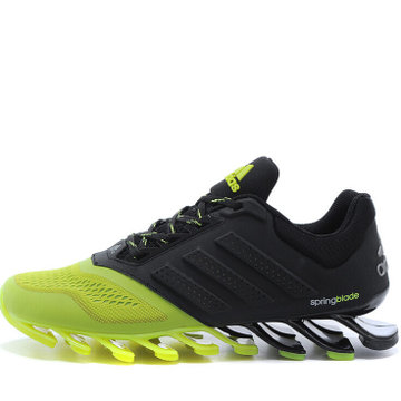 阿迪达斯 adidas springblade 刀锋战士6代 飞速跑步鞋(荧光绿黑 42)