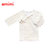 emimi 爱米米 日本制造婴儿衣服纯棉短款上衣和尚服 0-3个月(新生儿（0-3个月） 黄色小米星短款)