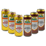 德国啤酒 原装进口 德国雪顶原浆黑啤*3白啤*3组合六支套装 500ml×6