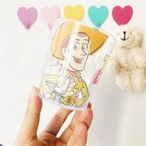 宝宝漱口杯2岁迪士尼透明亚克力女 儿童刷牙女孩卡通塑料可爱防摔(巴斯光年胡迪 默认版本)
