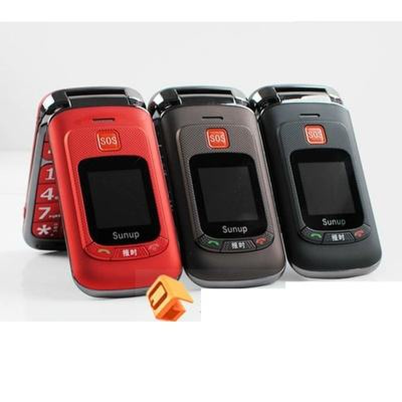 三普(hst)555 触屏翻盖手机 语音报号 老人机 大字体(红色)