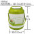 新品保温瓶提锅汤桶便当饭盒不锈钢胆双层学生家用定制食品级塑料(绿色中号1.8L (2145))