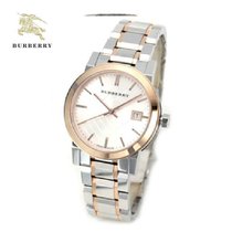  巴宝莉(BURBERRY)手表 典格子时尚优雅气质型 超薄玫瑰金石英女士手表BU9105 