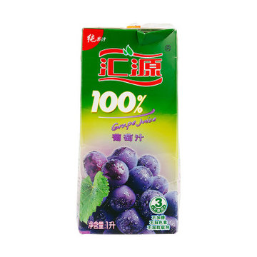 汇源100%葡萄汁 1l/盒