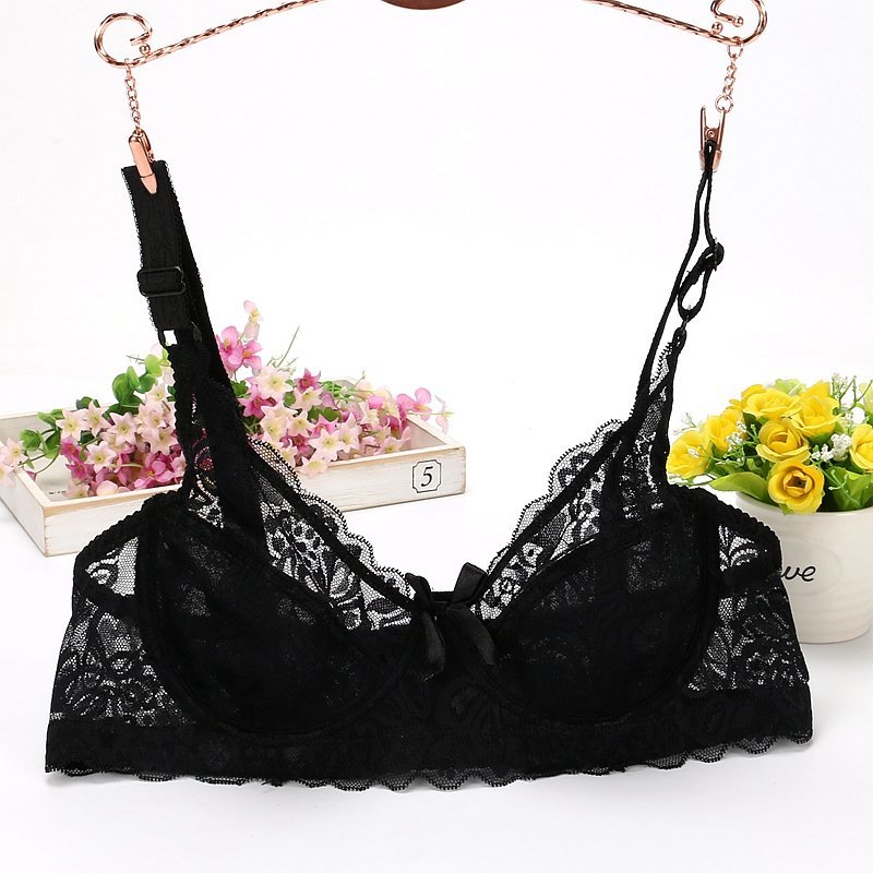 【suntek文胸图片】suntek夏季超薄性感单层蕾丝透明网纱女士文胸罩